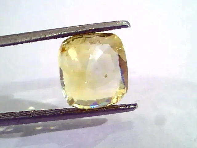 6.11 Ct Unheated Untreated Natural Ceylon Yellow Sapphire Gemstone