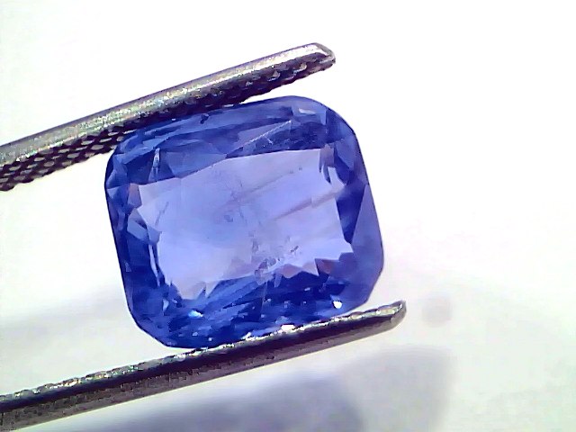 6.12 Carat IGI Certified Unheated Natural Ceylon Blue Sapphire Neelam – 6.72 Ratti