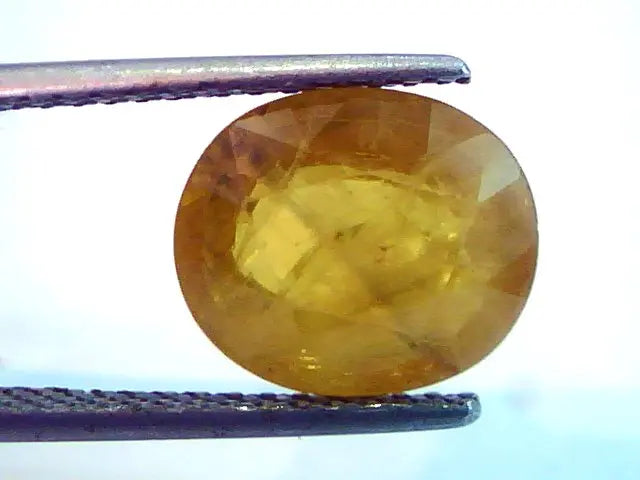 6.14 Ct Natural Yellow Sapphire Pukhraj Jupiter Gemstone(Heated)