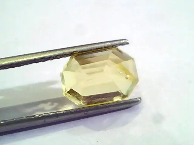 6.16 Ct Unheated Untreated Natural Ceylon Yellow Sapphire Gems AA