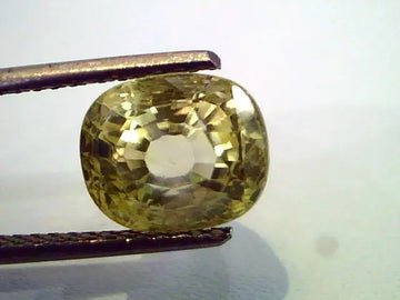 6.09 Ct Unheated Untreated Natural Ceylon Yellow Sapphire Pukhraj