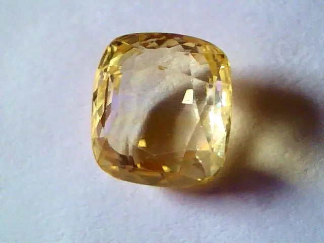 6.2 Ct Unheated Untreated Natural Ceylon Yellow Sapphire Pukhraj