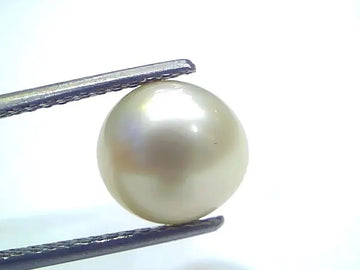 6.11 Ct Natural Certified Real South Sea Pearl Certified Moti