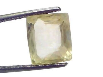 6.15 Ct GII Certified Unheated Untreated Natural Ceylon Yellow Sapphire - Venus Gems