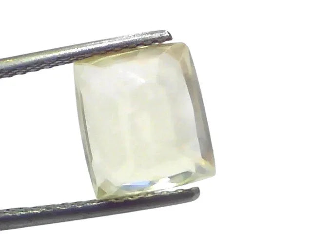 6.15 Ct GII Certified Unheated Untreated Natural Ceylon Yellow Sapphire - Venus Gems