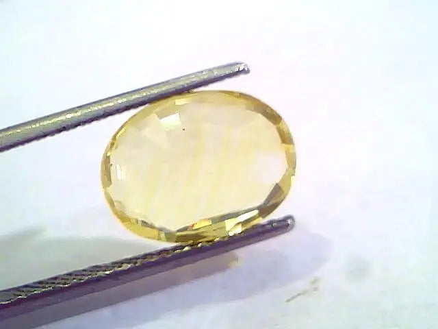 6.16 Ct 10.25 Ratti Unheated Untreated Natural Ceylon Yellow Sapphire
