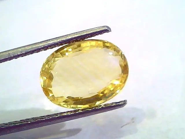 6.16 Ct 10.25 Ratti Unheated Untreated Natural Ceylon Yellow Sapphire