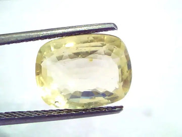 6.22 Ct IGI Certified Unheated Untreated Natural Ceylon Yellow Sapphire