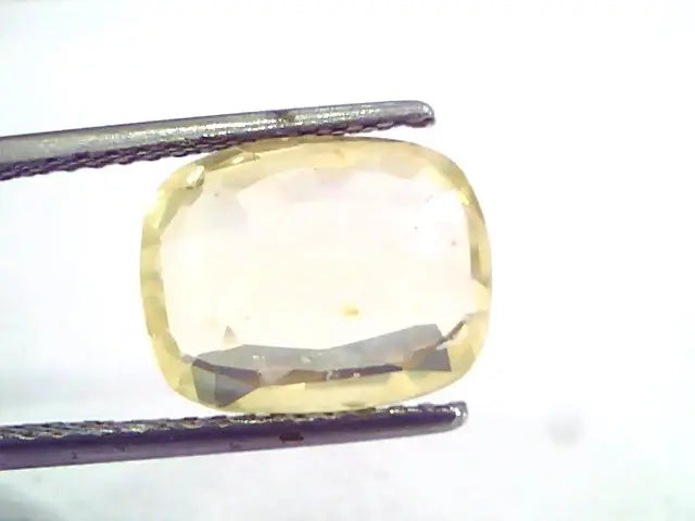 6.22 Ct IGI Certified Unheated Untreated Natural Ceylon Yellow Sapphire
