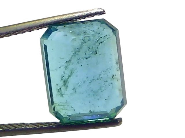 6.23 Ct Gii Certified Untreated Natural Zambian Emerald Panna Gemstone