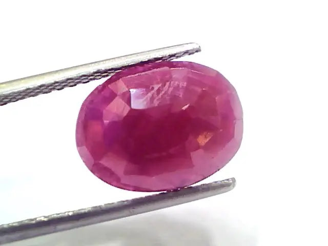 6.29 Ct Certified Unheated Untreated Natural New Burma Ruby