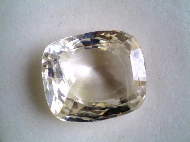 6.5 Carat Unheated Untreated Natural Ceylon White Sapphire