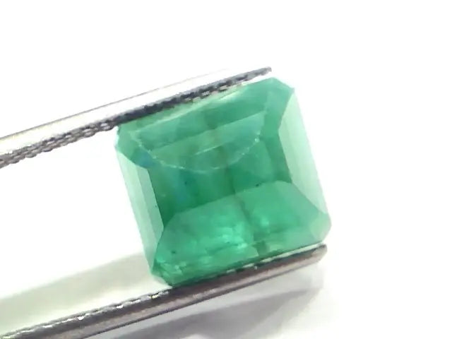 6.31 Ct Certified Untreated Natural Deep Green Zambian Emerald