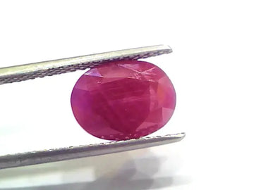 6.32 Ct Certified Unheated Untreated Natural New Burma Ruby