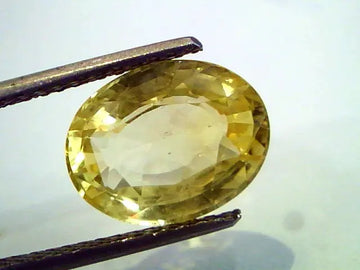 6.34 Ct Unheated Untreted Natural Ceylon Yellow Sapphire-Pukhraj