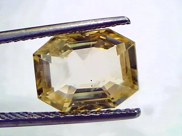 6.31 Ct IGI Certified Unheated Untreated Natural Ceylon Yellow Sapphire