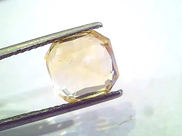 6.31 Ct Unheated Untreated Natural Ceylon Yellow Sapphire AAA