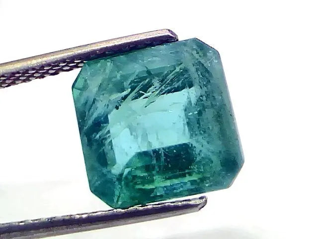 6.32 Ct Certified Untreated Natural Zambian Emerald Gemstone Panna