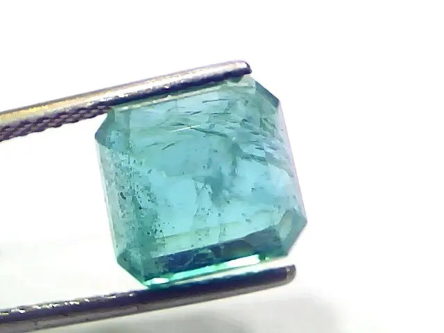 6.32 Ct Certified Untreated Natural Zambian Emerald Gemstone Panna