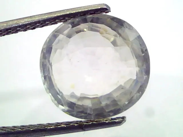 6.41 Ct Unheated Untreated Natural Premium White Sapphire Gemstone