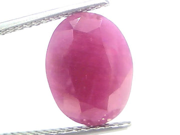 6.36 Ct Certified Unheated Untreated Natural New Burma Ruby 6.98 Ratti Manik
