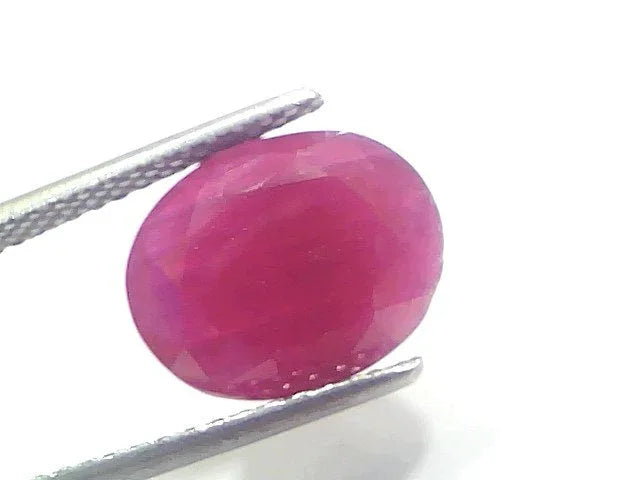 6.40 Ct Certified Unheated Untreated Natural New Burma Ruby - Venus Gems