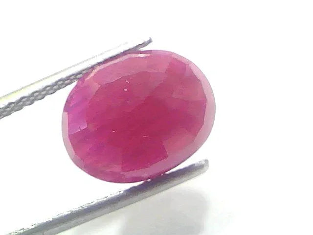 6.40 Ct Certified Unheated Untreated Natural New Burma Ruby - Venus Gems