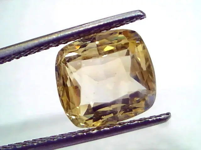 6.38 Ct GII Certified Unheated Untreated Natural Ceylon Yellow Sapphire