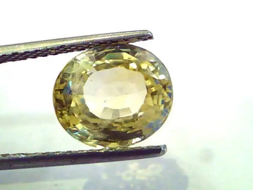 6.41 Ct Unheated Untreated Natural Ceylon Yellow Sapphire/Pukhraj AA