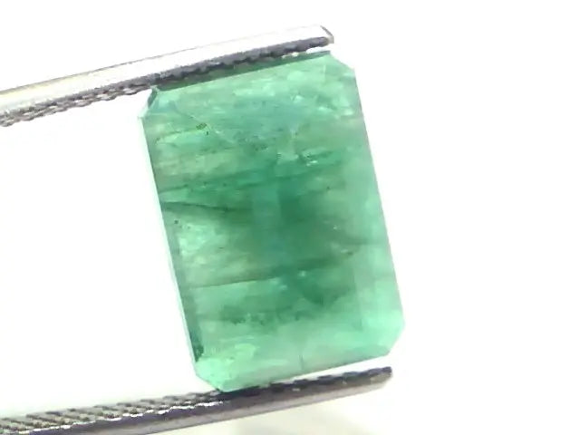 6.44 Ct Certified Untreated Natural Deep Green Zambian Emerald