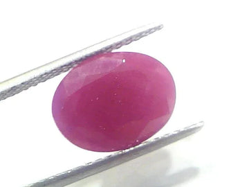 6.50 Ct Certified Unheated Untreated Natural New Burma Ruby - Venus Gems