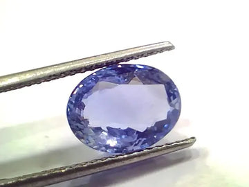 6.47 Ct IGI Certified Unheated Untreated Natural Burma Blue Sapphire - Venus Gems