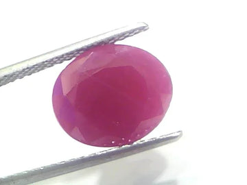 6.54 Ct Certified Unheated Untreated Natural New Burma Ruby - Venus Gems