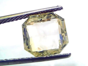 6.50 Ct GII Certified Unheated Untreated Natural Ceylon Yellow Sapphire