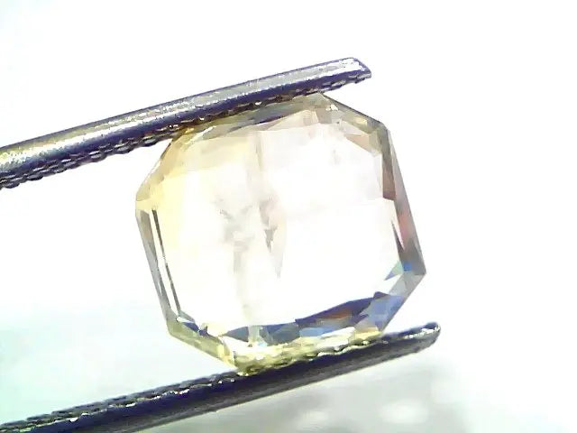 6.50 Ct GII Certified Unheated Untreated Natural Ceylon Yellow Sapphire