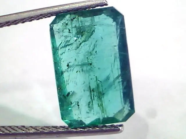 6.54 Ct Untreated Natural Certified Zambian Emerald Gemstone AA