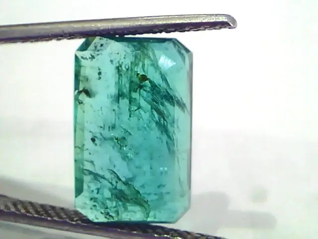 6.54 Ct Untreated Natural Certified Zambian Emerald Gemstone AA