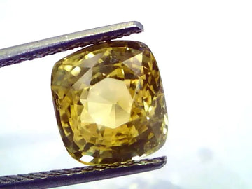 6.54 Ct Unheated Untreted Natural Ceylon Yellow Sapphire/Pukhraj AAA