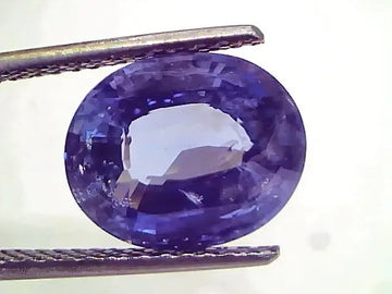 6.50 Ct IGI Certified Unheated Untreated Natural Ceylon Blue Sapphire - Venus Gems