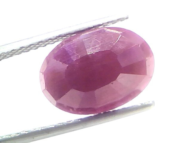 6.57 Ct Certified Unheated Untreated Natural New Burma Ruby 7.21 Ratti Manik