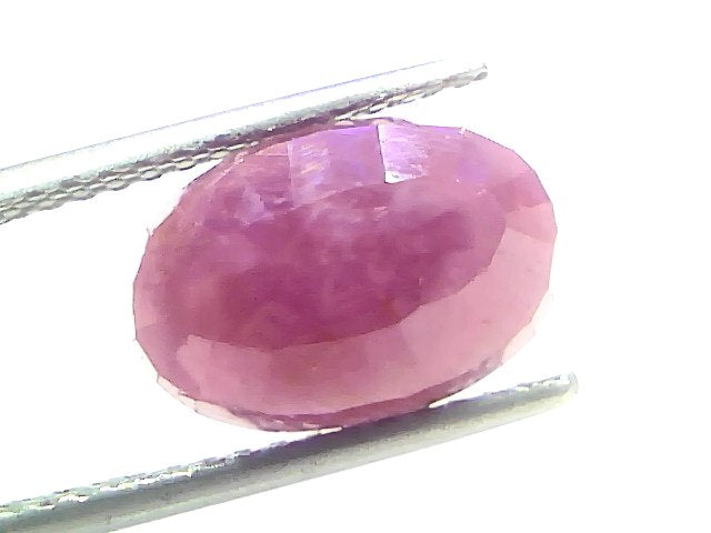 6.57 Ct Certified Unheated Untreated Natural New Burma Ruby 7.21 Ratti Manik