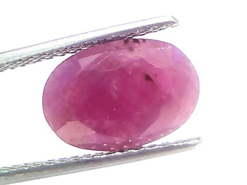 6.57 Ct Certified Unheated Untreated Natural New Burma Ruby 7.21 Ratti Manik