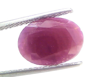 6.57 Ct Certified Unheated Untreated Natural New Burma Ruby 7.21 Ratti Manik