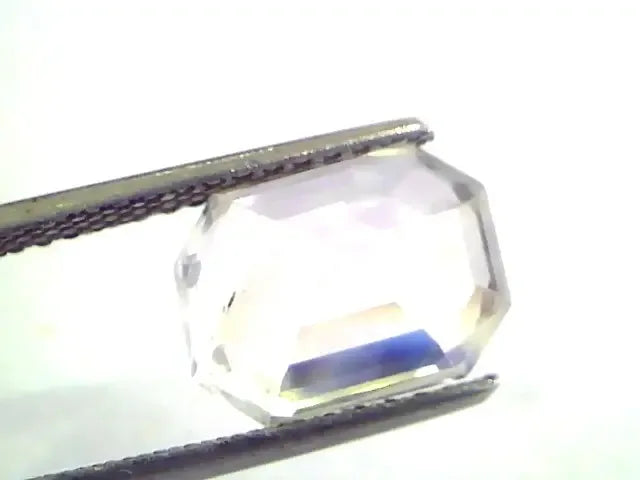 6.58 Ct IGI Certified Unheated Untreated Natural Ceylon White Sapphire - Venus Gems