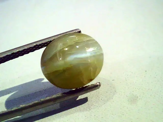 6.57 Ct Certified Untreted Natural Chrysoberyl Cats Eye,Lehsunia