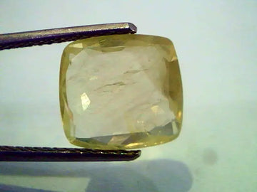 6.60 Ct Unheated Untreted Natural Ceylon Yellow Sapphire/Pukhraj