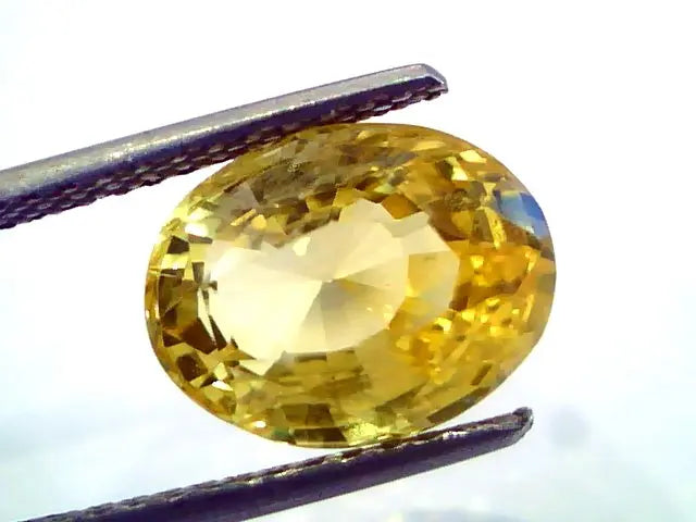6.60 Ct Unheated Untreted Natural Ceylon Yellow Sapphire/Pukhraj AAA