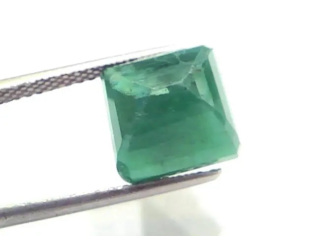 6.63 Ct Certified Untreated Natural Deep Green Zambian Emerald