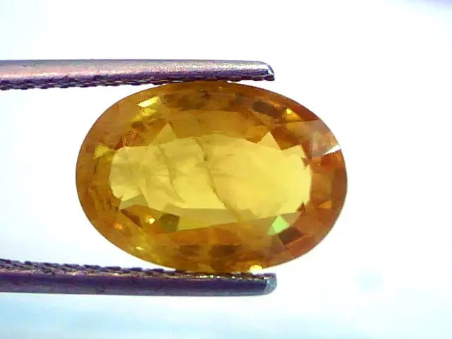 6.61 Ct Premium Grade Natural Bangkok Yellow Sapphire,Pukhraj