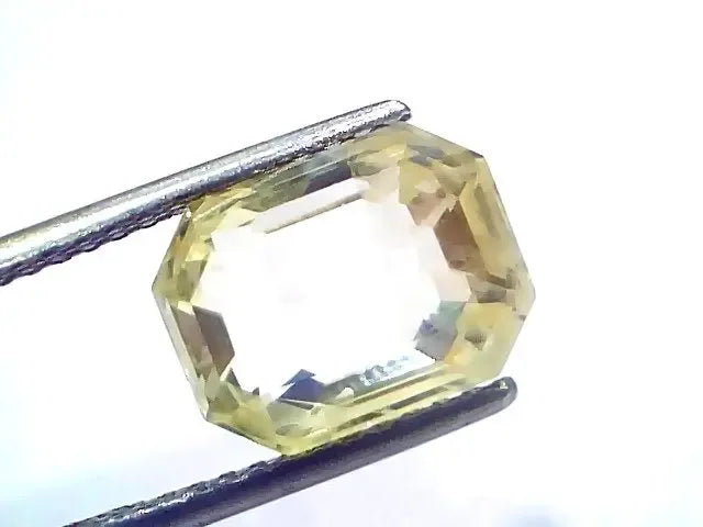 6.62 Ct IGI Certified Unheated Untreated Natural Ceylon Yellow Sapphire AA - Venus Gems